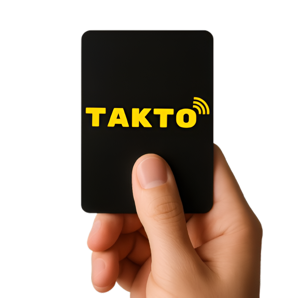 Tarjeta de presentación digital Takto para networking profesional